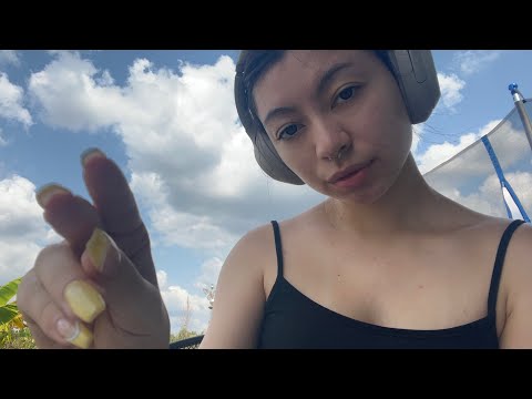 Lofi ASMR Outdoors | Fast Hand Movements, Hand Sounds, & Nail Tapping