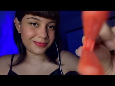 ASMR Arrumando Sua Sobrancelha 😴 Plucking + Mouth Sounds & Arrepios
