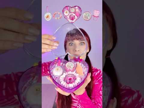ASMR Barbie Candy Box Eating Mukbang  #mukbang #eating#barbie