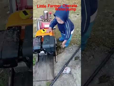little farmer #hardworker #waterpumpmotor #viralshorts #littleboy #philippines #america