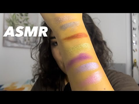 ASMR TE ENSEÑO MIS PALETAS DE SOMBRAS