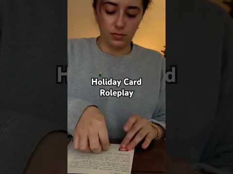 ASMR Holiday Cards: Relaxing Paper Sounds Short 🎄