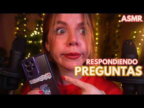 ASMR RESPONDIENDO PREGUNTAS de oreja a oreja