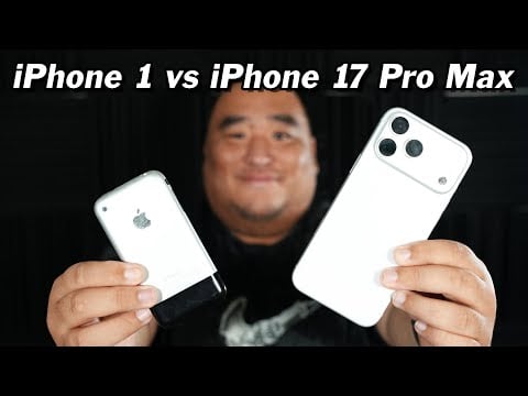 First iPhone vs iPhone 17 Pro Max (Crazy Comparison)  | ASMR