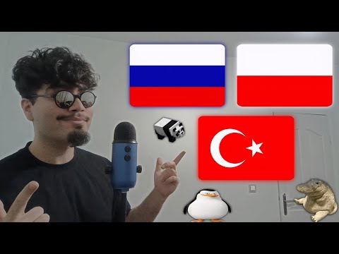 ASMR Animal Names in 3 Language | Russian🇷🇺Polish🇵🇱 Turkish🇹🇷