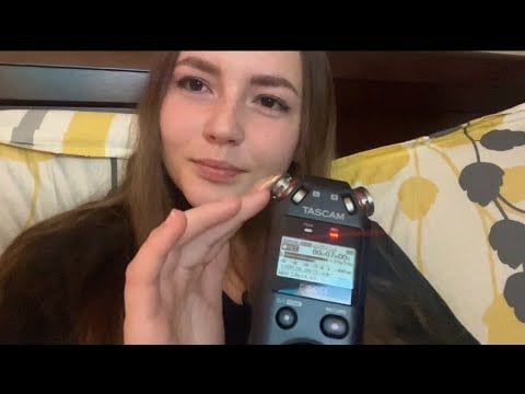 Asmr Tascam Breathy Whispers, Handmovements and mouthsounds ~SIMPLE ASMR