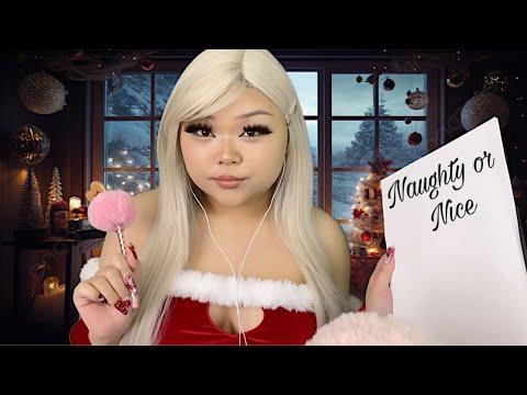 ASMR mrs. claus makes the naughty or nice list🧑🏻‍🎄📝🎄(realistic)(super cozy not controversial)