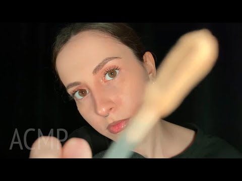 АСМР Очень быстрый макияж / Визуал / Эхо эффект / Звуки рта 💄👄