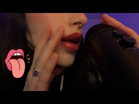 Brain melting mouth sounds ♡ mic licking asmr