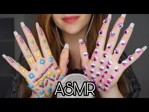 ASMR Rhinestone\ Sticker sounds (mic scratching, tapping, no talking)