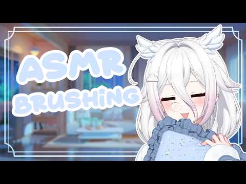 ASMR | Different fluffy brushes ☁️Cat Brush, Makeup brush, Beads brush! | No Talking
