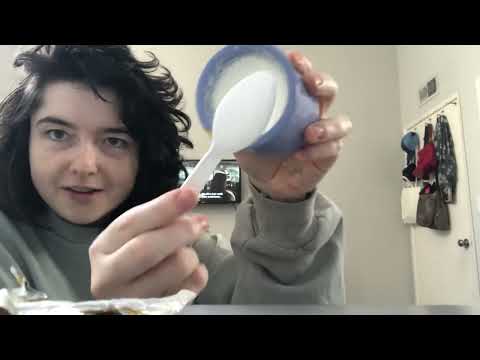 ASMR fancy yogurt mukbang lol