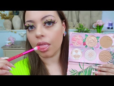 ASMR| Spit Painting You With Makeup (INTENSE PERSONAL ATTENTION)