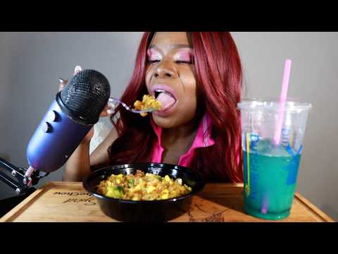 Dirty Fried Rice EWM ASMR Eating Sounds