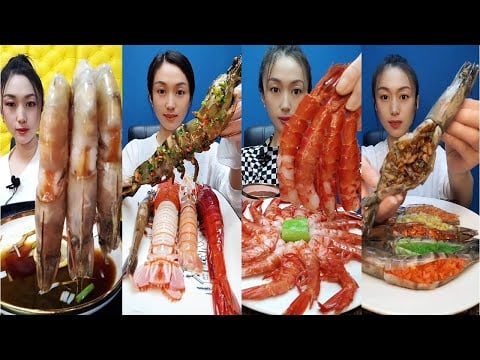 Huge Seafood Mukbang ASMR 🦞 | 엄청난 해산물 먹방 ASMR 🦀 | 巨大シーフード大食い ASMR 🍤 | 巨型海鲜吃播 ASMR 🦑