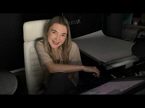 Rysujemy razem projekt apaszki  na tablecie ASMR cz 3