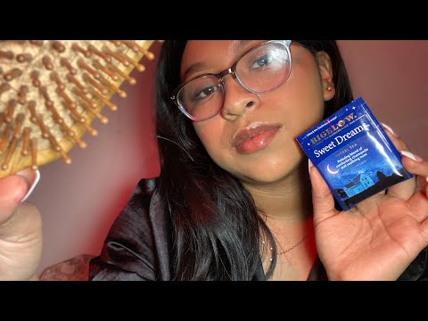 ASMR getting you ready for bed ~ personal attention,hand movements,whispers