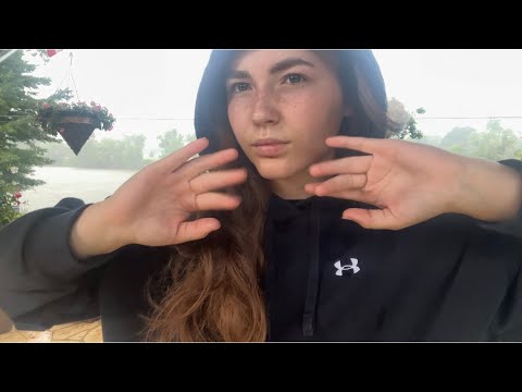 ASMR While it’s thunder storming~ Handmovements