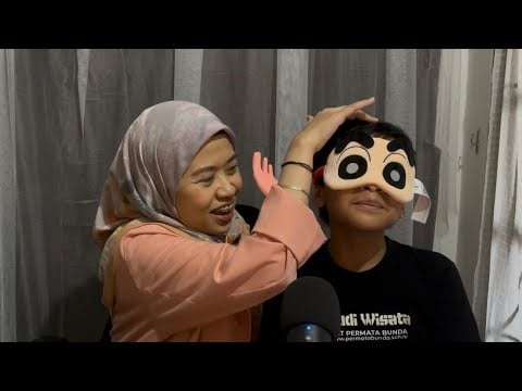 ASMR with My Son - Testing Our Sense of Touch (an effortless game of Cranial Nerve Exam)