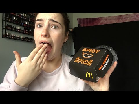 |ASMR| McDonalds Mukbang SPICY MCCHICKEN |