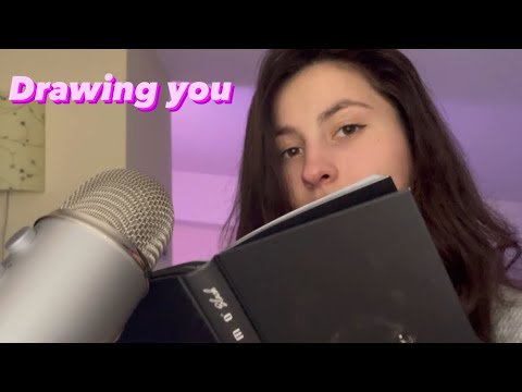Asmr drawing you in 1 minute
