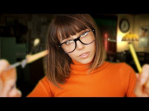 ASMR ~ Velma Dinkley Interrogates You R.P (hair cutting, scissors, scratching, soft spoken)