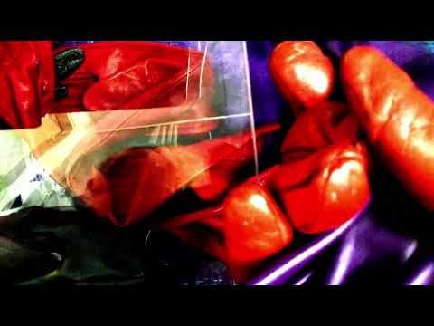 LEATHER ❤️  MY FAVOURITE LEATHER GLOVES ‼ [[ASMR]]