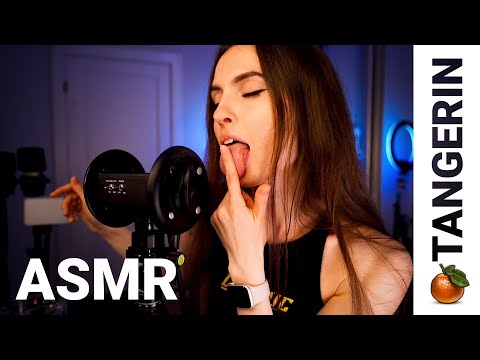 ASMR Lotion Sounds & Hand Movements / Spit Painting | Tangerin