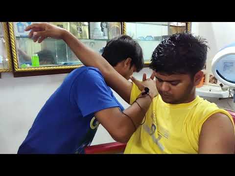 Super relaxing Indian Head and body massage therapy and Neck cracking asmr