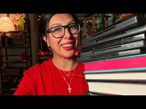 It’s a Library Haul 📚 Books n DVDs 📀 all Horror ASMR 