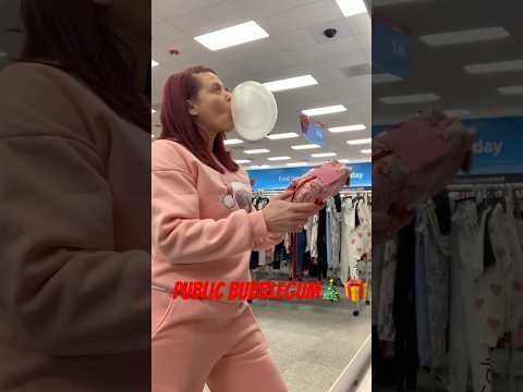 Shopping with a bubblegum girl #public #bubblegum #asmrsounds