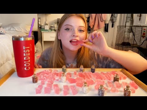 ASMR~EATING EDIBLE CRYSTALS 🔮