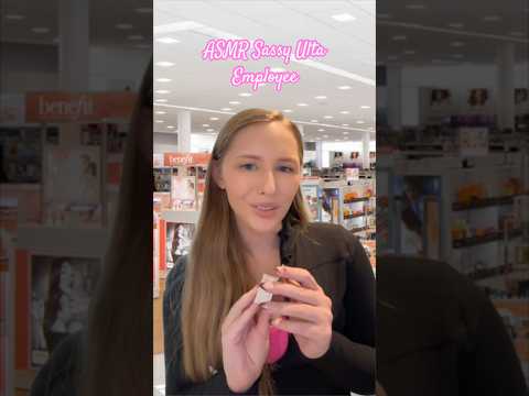 ASMR Sassy Ulta Employee P2 🧡 #asmrvideos #asmrsound #shorts #tinglesasmr #asmr