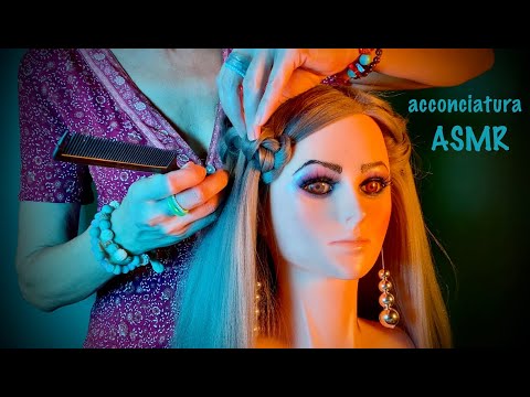 ASMR ITA 👩🏻‍🦳 ACCONCIATURA RILASSANTE 👩🏻‍🦳 TRECCIA a CASCATA con FREYA