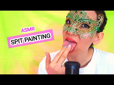 ASMR | SPIT PAINTING ON YOU | ASMR spit painting and insane level of personal attention