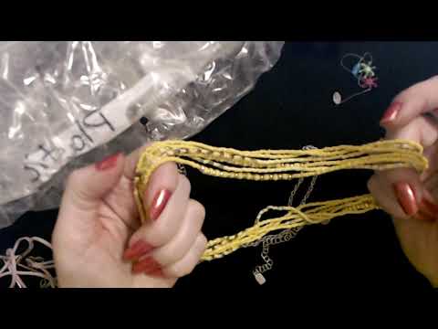 ASMR | Goodwill Jewelry Bag Show & Tell 7-2-2020 (Whisper)