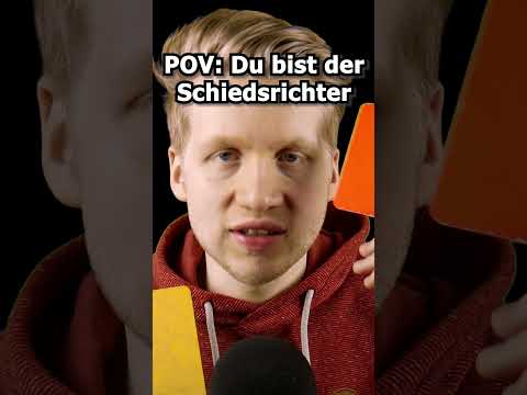 ASMR - POV: Du bist der Schiedsrichter! #shorts #asmr #roleplay #deutscheasmr