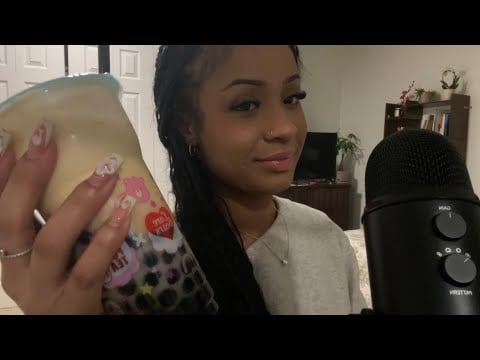 asmr boba eating sounds 