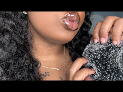 4K ASMR | Wet Mouth Sounds W/ Mic Rubbing & Rain Sounds