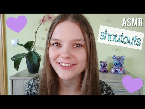 ASMR 💜 Thank You & Shoutouts 💜 (Whispering Your Names)