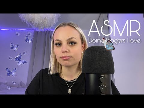 ASMR Doing Triggers I Love ❤️ Mouth Sounds, Inaudible Whispering, Mic Scratching and more…
