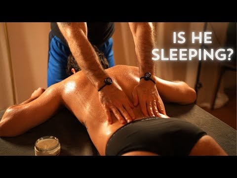 Calming Salt Scrub ASMR Massage Sounds on Back & Neck for Bedtime