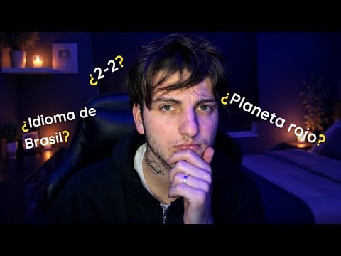 ASMR ¿Cuanto SABES de CULTURA GENERAL? Test de Cultura general ASMR español