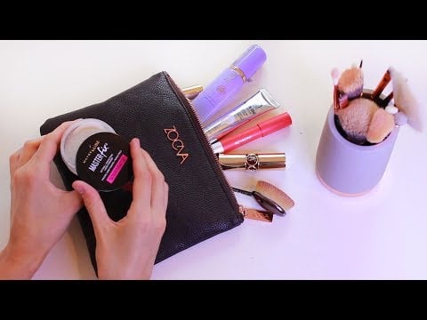 Whispered whats in my makeup bag [ASMR]