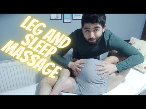 ASMR-LEG MASSAGE-RELAXING MASSAGE AMAZING MASSAGE SLEEP MASSAGE