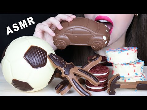 ASMR EDIBLE CAR, SOCCER BALL & EDIBLE TOOLS (EATING SOUNDS) Talking MUKBANG 먹방