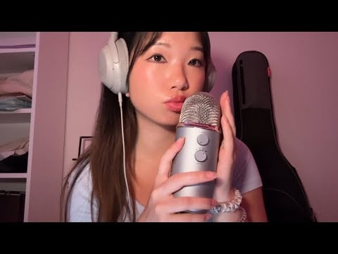 ASMR clicky trigger words & mouth sounds ★ (chill asf) 