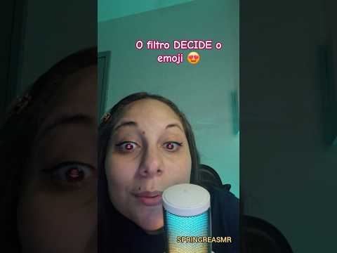 ASMR | O filtro decide o emoji 😁 #challenge