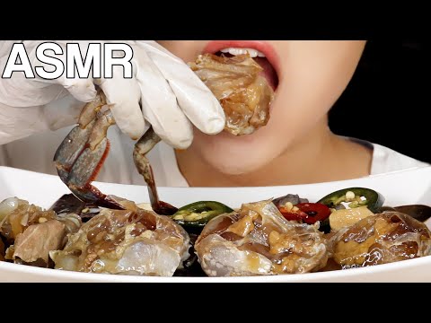 ASMR Soy Sauce Marinated Raw Crabs Eating Sounds Mukbang 간장게장 먹방