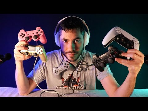 ASMR toutes les manettes Playstation - PS1 PS2 PS3 PS4 PS5
